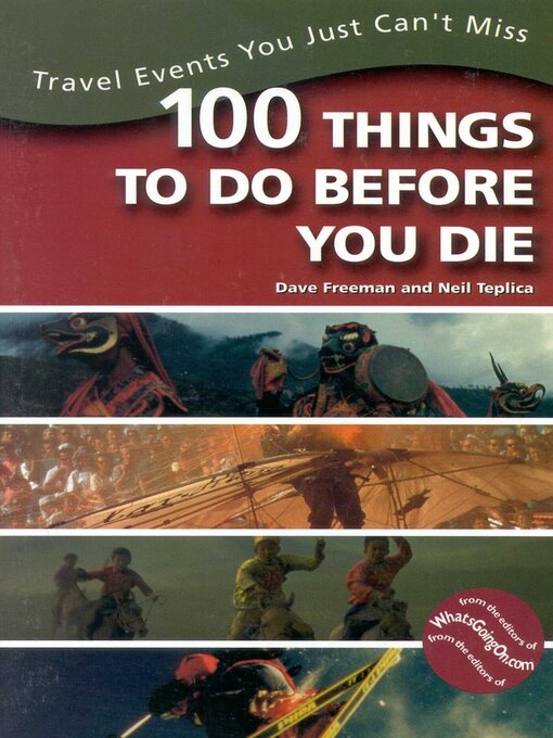 Title details for 100 Things to Do Before You Die by Dave Freeman - Available